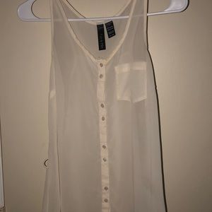 White shirt with transparency